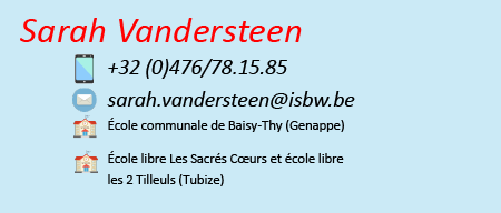 Sarah Vandersteen Informations