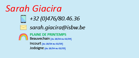 Sarah Giacira Informations