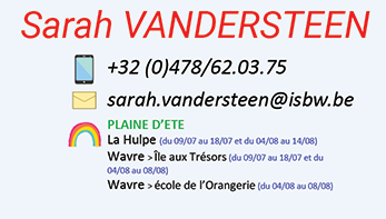 Coordinatrice Sarah Vandersteen