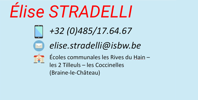 Coordonnées de la coordinatrice Elise STRADELLI