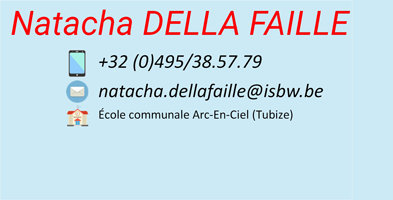 Coordonnées de la coordinatrice Natacha DELLA FAILLE